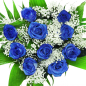 Preview: Blumenstrauß mit blauen Rosen