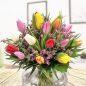 Preview: Bunter Blumenstrauß mit Tulpen