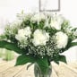 Preview: Blumenstrauß mit weißen Nelken
