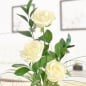 Preview: 3 weiße Rosen - Rosenstrauß