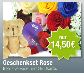 Edelrose mit Geschenkset