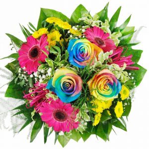 Blumenbouquet von oben