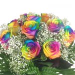 Blumenstrauß bunte Rosen
