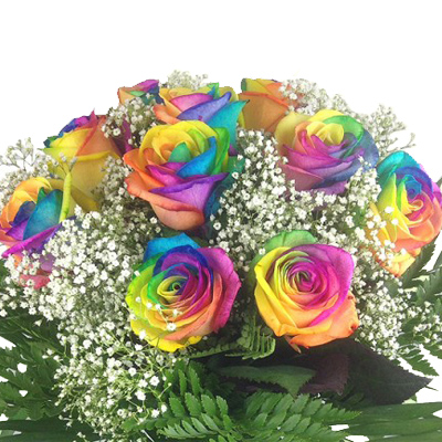 Blumenstrauß bunte Rosen