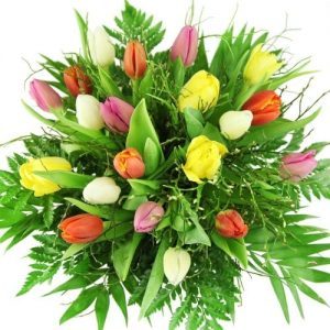 Bunter Tulpenstrauß