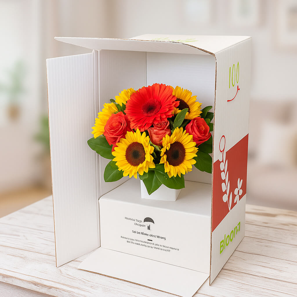 Blumenstrauß-Karton