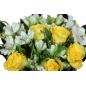 Mobile Preview: Blumenstrauß gelb Alstromerien weiß