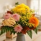 Preview: Herbst Blumenstrauß mit Astern