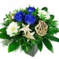 Preview: Blumen Weihnachten blaue Rosen