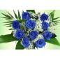 Blaue Rosen Blumenstrauß