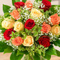 Preview: Bunter Rosenstrauß mit roten, weißen und rosa Rosen