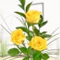 Preview: 3 gelbe Rosen Rosenstrauß