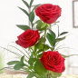 Preview: Rosenstrauß - Drei rote Rosen