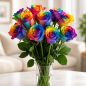 Preview: Bunte Regenbogenrosen in verschiedenen Farben