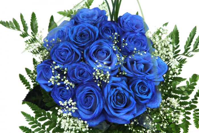 Blumenstrauß blaue Rosen