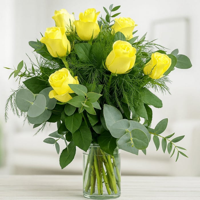 Blumenstrauß gelbe Rosen