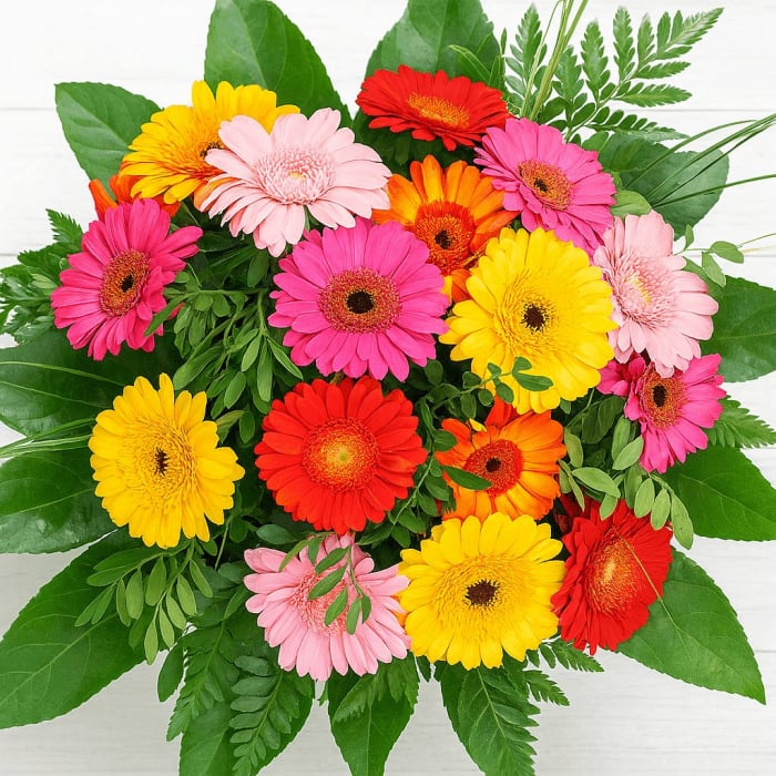 Bunter Gerbera Blumenstrauß
