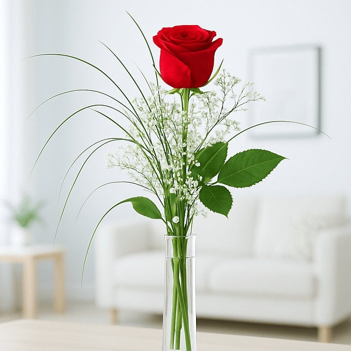 Einzelne Rose