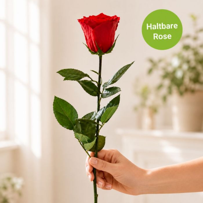 Haltbare Rose in rot