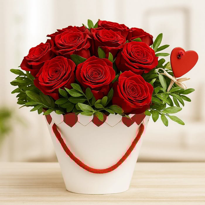 10 rote Rosen