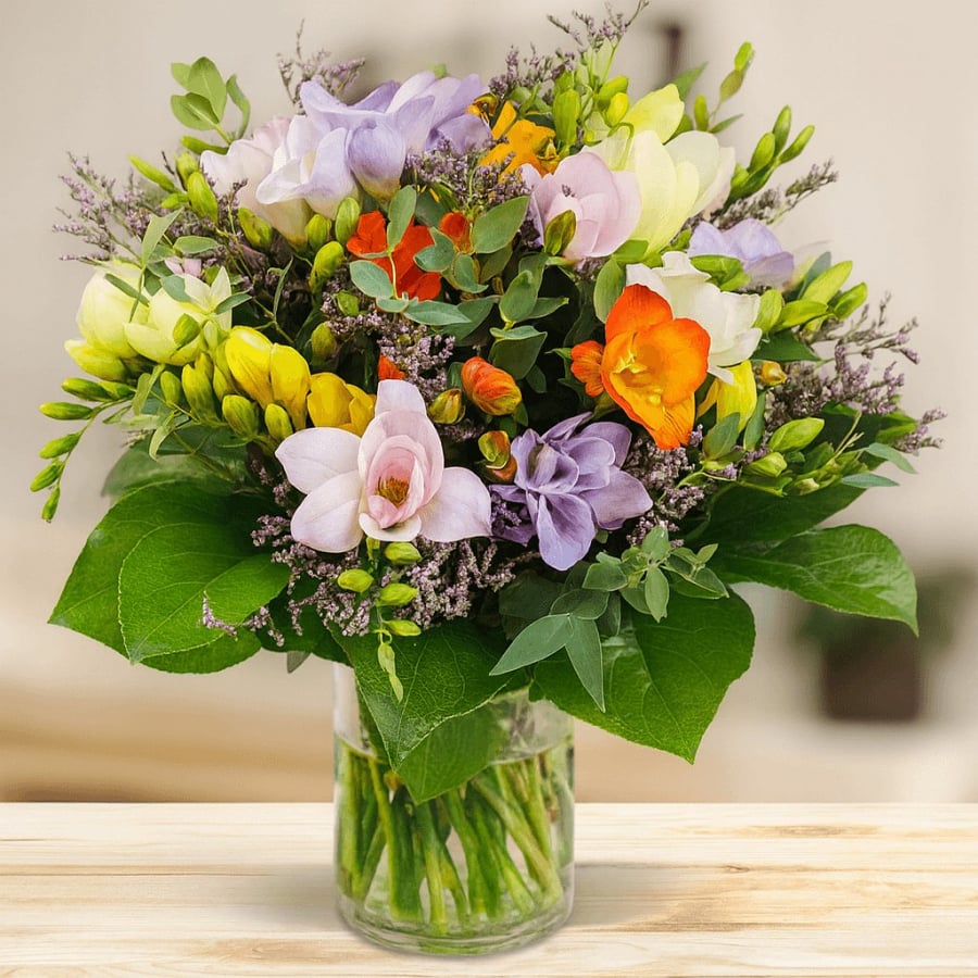 Geburtstag Blumenstrauß Freesien