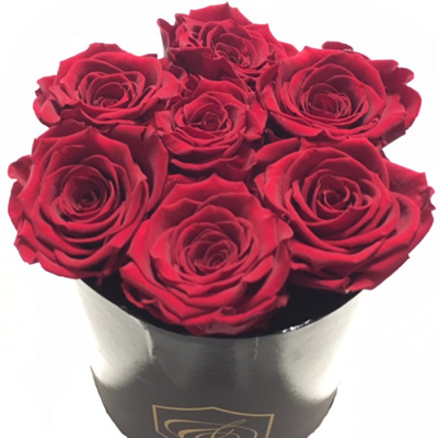 Blumenbox - Rosenbox 7 rote Rosen
