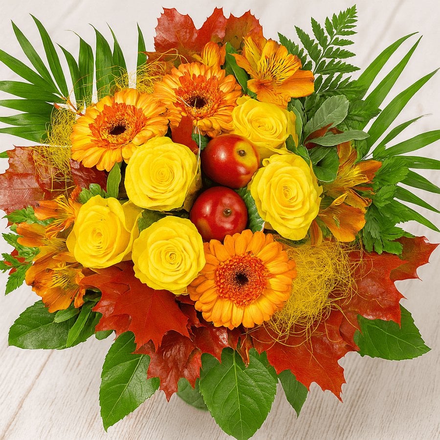 Premium Blumenstrauß Herbst