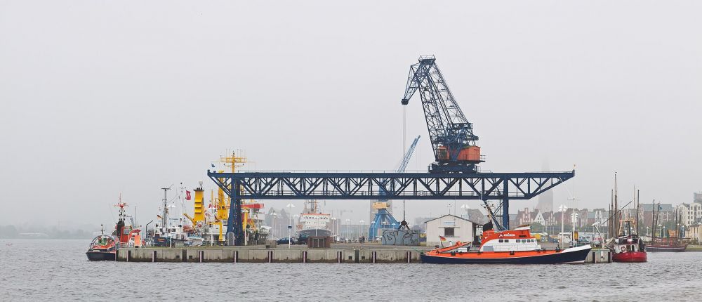 Stadthafen Rostock als Stadtmotiv f&uuml;r den Blumenversand
